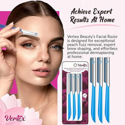 Womens Facial Hair Razor For Face Peach Fuzz Removal Shaver Dermaplaning Tool Sensitive Skin Trimmer Fine Hair Eyebrow Raz...