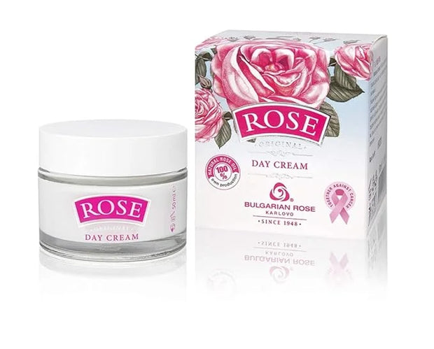Bulgarian Rose Moisturizing Daily Regimen 5 Piece Gift Set - Rose Day Cream, Rose Night Cream, Exfoliating Face Mask, Rose...