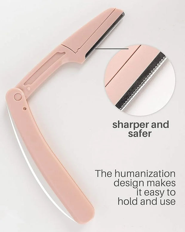 Eyebrow Razors for Women, 15 Pcs Safe Dermaplane Razor, Dermaplaning Tool for Face, Foldable Eyebrow Razor for Women and M...