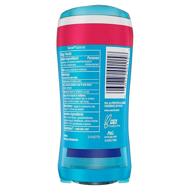 Secret Fresh Antiperspirant Deodorant for Women, 72hr Breathable Sweat & Odor Protection, Instant Freshness & Gentle, PH B...