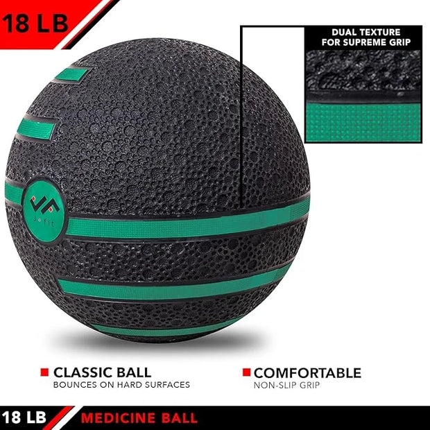 JFIT Medicine Exercise Ball with Dual Texture - Product Image