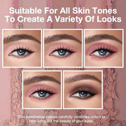 5 Colors Matte Eyeshadow Makeup Palette,Nude Pink Lavender Taupe Highly Pigmented Natural Neutral Eye Shadow Palette,Long ...