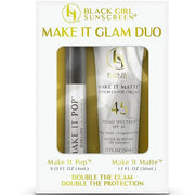 – Face & Lip Sunscreen Make It Glam Duo – 1 SPF 45 Make it Matte Clear Sunscreen for Face & 1 Make it Pop SPF 50 Sungloss ...