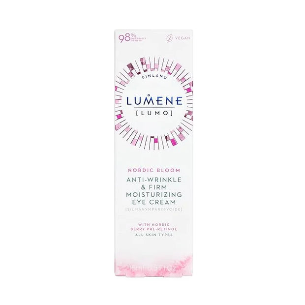 Lumene Anti Wrinkle & Firm Moisturizing Eye Cream - Skin Firming & Hydrating Nordic Berry Pre-Retinol Eye Cream for Dark C...