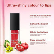 3 Colours Hydrating Lip Tinted Oil, Moisturizing Crystal Jelly Lip Gloss Ultra-Shiny Finish Soften & Smoothes Lips Texture...