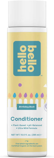 Hello Bello Premium Conditioner, Ultra Mild, Moisturizing Conditioner for Babies and Kids, Birthday Bash Scent, 10 FL Oz (...
