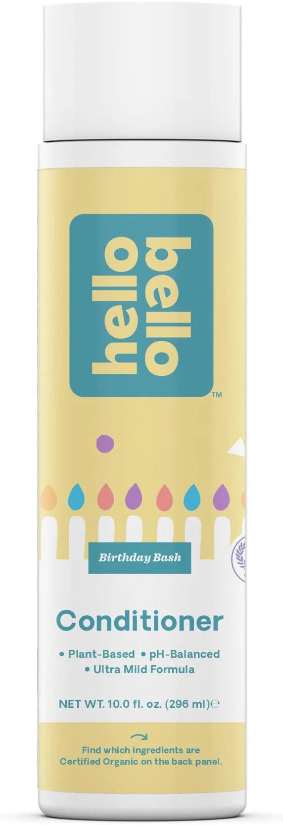 Hello Bello Premium Conditioner, Ultra Mild, Moisturizing Conditioner for Babies and Kids, Birthday Bash Scent, 10 FL Oz (...