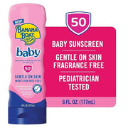 Banana Boat Baby Sunscreen SPF 50, 6oz | SPF 50 Sunscreen for Babies and Toddlers, Beach Essentials, Baby Sunblock, 6oz - ...