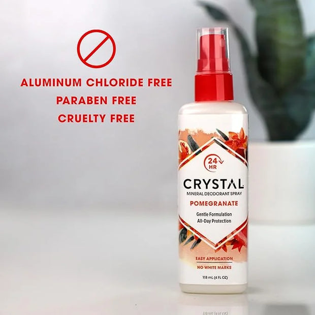 Crystal Mineral Deodorant Spray, Pomegranate, 4.0 oz, Pack of 2 - Product Image