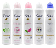 Dove Antiperspirant Deodorant Spray, International Version, 250 ml (Pack of 5) - Product Image