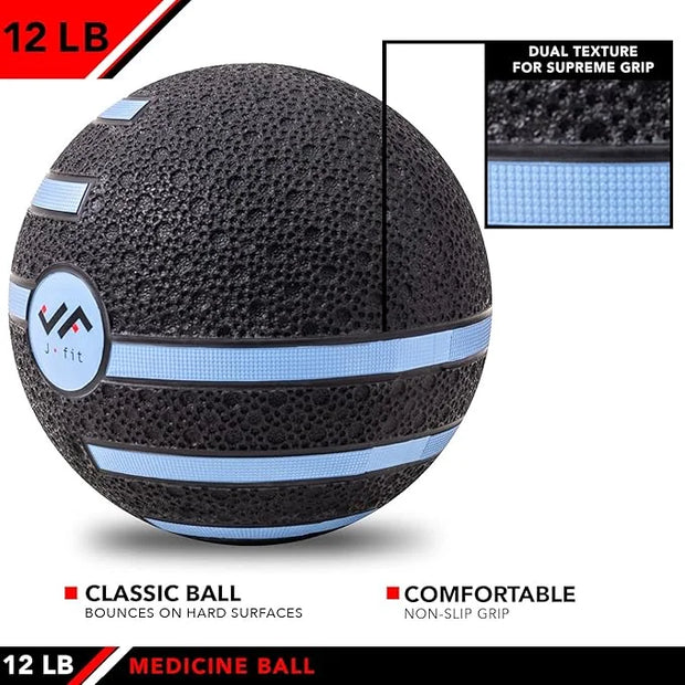 JFIT Medicine Exercise Ball with Dual Texture - Product Image