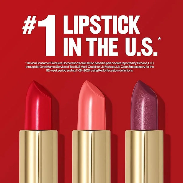 Revlon Super Lustrous Lipstick, Creamy Formula For Soft, Fuller-Looking Lips, Moisturized Feel, 619 Rose & Shine, 0.15 oz ...