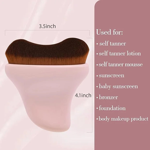 Self Tanner Brush - Kabuki Brush Body Leg Makeup Brush for Self Tanning Gel Tanning Lotion,Sunscreen - Self Tanning Mitt B...