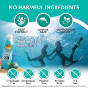 Caribbean Breeze Continuous Tropical Mist SPF 30 Sunscreen Spray, Reef Safe Sunscreen Spray, Up to 80 Minutes Water Resist...
