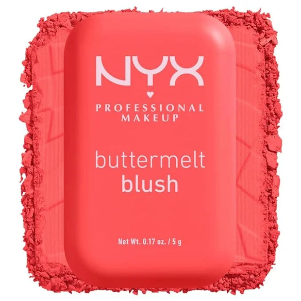 NYX PROFESSIONAL MAKEUP Buttermelt Powder Blush, Fade and Transfer-Resistant Blush, Up to 12HR Make Up Wear, Vegan Formula...