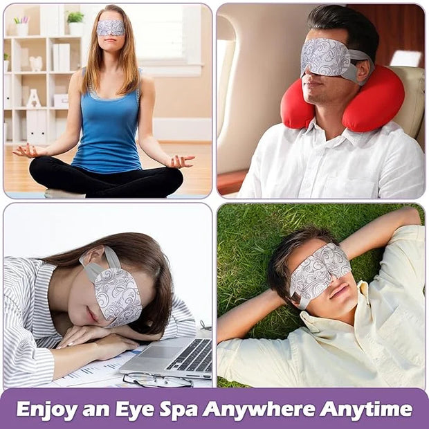 50 Packs Steam Eye Mask for Dry Eyes Spa Warm Sleep Mask Self Heating Disposable Eye Masks for Home Office Travel Eyestrai...