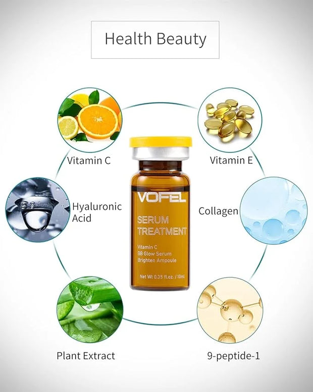 Vitamin C Serum for Face Hyaluronic Acid Serum Anti Aging Moisturizer 0.35 oz 4 Vials Facial Serums BB Glow Starter Kit (4...