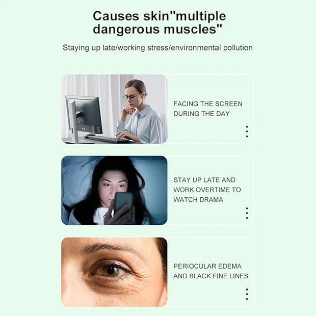 2 Pcs Retinol Eye Cream Stick，Moisturizing Eye Cream Stick for Fine Lines, Wrinkles, Dark Circles and Puffy Eyes，Eye Treat...
