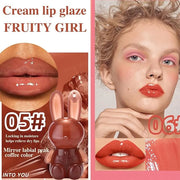 3Pcs Cute Rabbit Hydrating Lip Gloss Set,Cute Bunny Lip Glaze, Moisturising Jelly Liquid Lipsticks Lip Stain,Waterproof No...