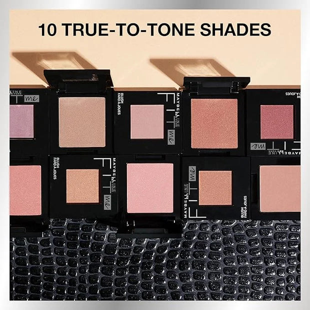 Maybelline Fit Me Powder Blush, Lightweight, Smooth, Blendable, Long-lasting All-Day Face Enhancing Makeup Color, Berry, 1...