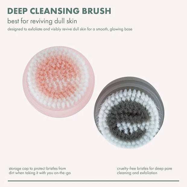 EcoTools Deep Cleansing Facial Brush, Manual Facial Cleansing Brush Exfoliates & Deeply Cleanses, Remove Makeup & Dry Skin...