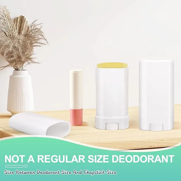 15ml Travel Deodorant Containers,Top-Fill,Empty Plastic Oval Lotion,Sample