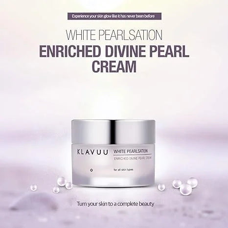 KLAVUU PEARLSATION Enriched Pearl Eye Cream – Face Moisturizer, Niacinamide, Enhances Skin Elasticity, Dark Circles Under ...
