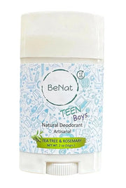 All Natural Deodorant For Teen Boys 100% Natural Aluminum-Free Carcinogen Free Kids Deodorant For Boys Clinically Proven T...