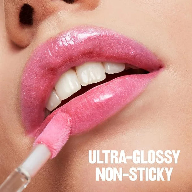 Revlon Super Lustrous Lip Gloss, Non-Sticky, Hydrating, High Shine Finish, 205 Snow Pink, 0.13 oz - Product Image