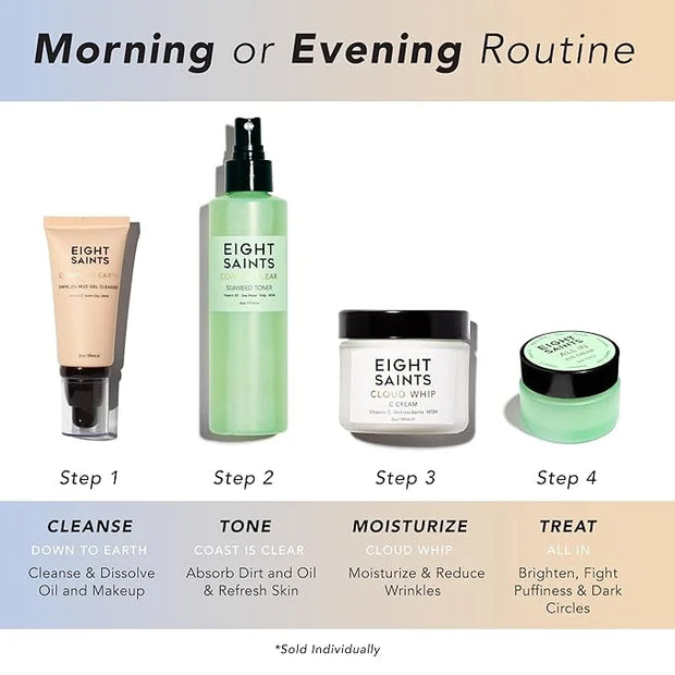 Eight Saints Skincare Cloud Whip Vitamin C Face Moisturizer Day Cream, Natural and Organic Face Cream For Women, Anti Agin...