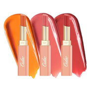 Oulac Moisturizing Shine Lipstick For Women Christmas Set 3PCS, 2 in 1 Tinted Lip Balm for Winter, Hydrated Juicy and Glos...