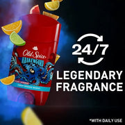 Old Spice Aluminum Free Deodorant for Men, 24/7 Odor Protection, 24/7 Freshness & Lasting Scent, Goes on Clear, Krakengard...