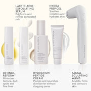 SHANI DARDEN SKIN CARE Sculpt & Firm Travel Kit, Facial Sculpting Wand, Attachments, Retinol Reform & Lactic Serums, Pepti...