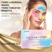 Under Eye Patches (24 Pairs), 3 Colors Eye Masks Gift Set for Dark Circles Puffy Eyes, Undereye Bags and Wrinkles, Bachelo...