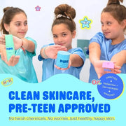 Skincare Start Young Bundle Gift Set | 3-Step Gentle Skin Care Routine for Tweens | Alcohol-Free & Safe | Includes Squeaky...