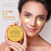 Enaskin Naturals Under Eye Patches Dark Circles Under Eye Masks for Puffiness - 24K Gold Eye Gel Pads Retinol Collagen Hya...