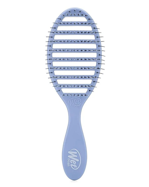 Wet Brush Speed Dry Hair Brush - Sky Blue - Vented Design and Ultra Soft HeatFlex Bristles Are Blow Dry Safe With Ergonomi...