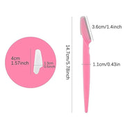 Eyebrow Razor 62 Pcs Multipurpose Exfoliating Dermaplaning Tool Trimming and Shaving Grooming for Face and Eyebrow Shaper ...