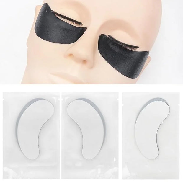 100 Pairs Hydrogel Under Eye Gel Patches Lint Free Eye Lash Pads Eyelash Extension Supplies Beauty Makeup Eye Mask Kit, Tr...
