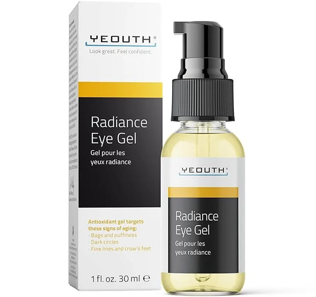 YEOUTH Under Eye Gel with Hyaluronic Acid for Puffiness, Under Eye Bags & Circles, Hydrating Skincare for Tired-Looking Ey...