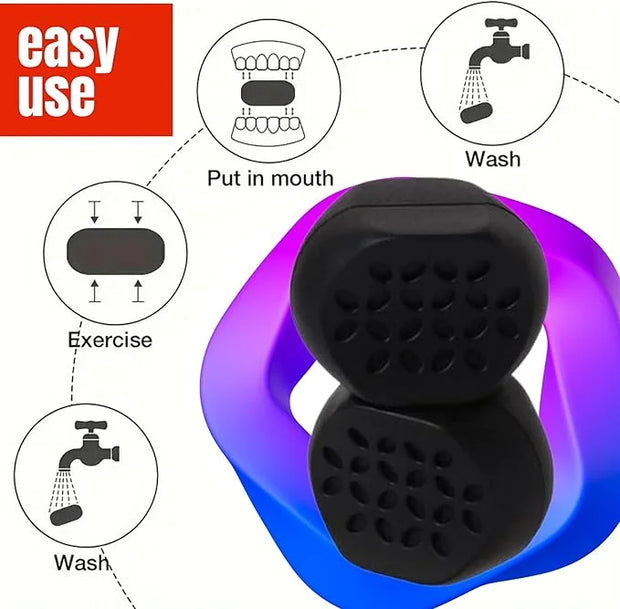Jaw Exerciser for Men & Women 3 Levels 6 Pcs - Product Image