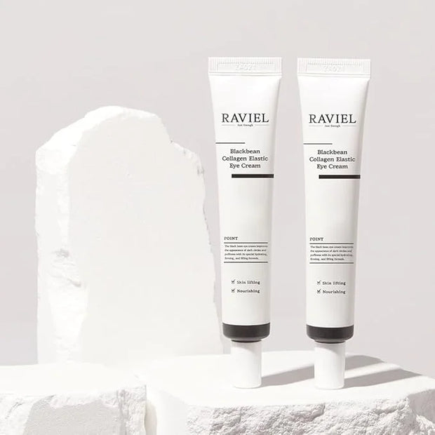 RAVIEL Black Bean Collagen Elastic Eye Cream Set | Brightening & Anti-Wrinkle | Smooth & Fast Absorbing, KFDA-Certified | ...