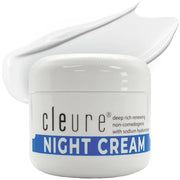 Cleure Hyaluronic Acid & Shea Butter Anti-Aging Night Cream for Sensitive Skin, Gluten, Salicylate, Paraben & Fragrance Fr...