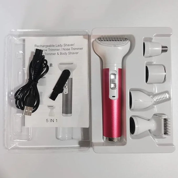 Electric Razor For Women Removal for Body Nose Hair Trimmer Face Shavers Eyebrow Legs Armpit Bikini Area Pubic Underarms P...
