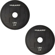HulkFit 2-inch Rubber Coated Steel Weight Plates Set - Product Image