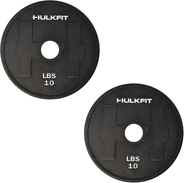 HulkFit 2-inch Rubber Coated Steel Weight Plates Set - Product Image