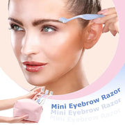6Pcs Eyebrow Razor Mini Eyebrow Razor Trimmer Female Face Shaver Lip Hair Remover with Precision Cover Small Shaver for Wo...