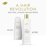 Dove Conditioner Argan Oil & Repair for Fine Hair with Bio-Protein Care Technology and Argan Oil Blend 12 Fl Oz - Product ...