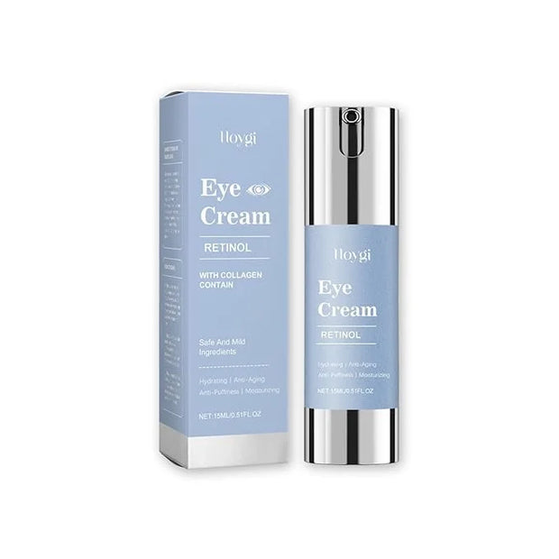 Retinol Eye Cream for Dark Circles & Wrinkles - Advanced Night Repair Treatment with Hyaluronic Acid & Vitamin E | Reduces...