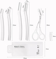 Dermaplaning Tool Set – Facial Razor for Women & Men with Eyebrow Trimmer – Exfoliating Facial Shaver for Peach Fuzz Remov...